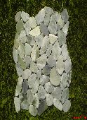 Naravni kamen RF White flat mosaic doormat 50cmx70cm